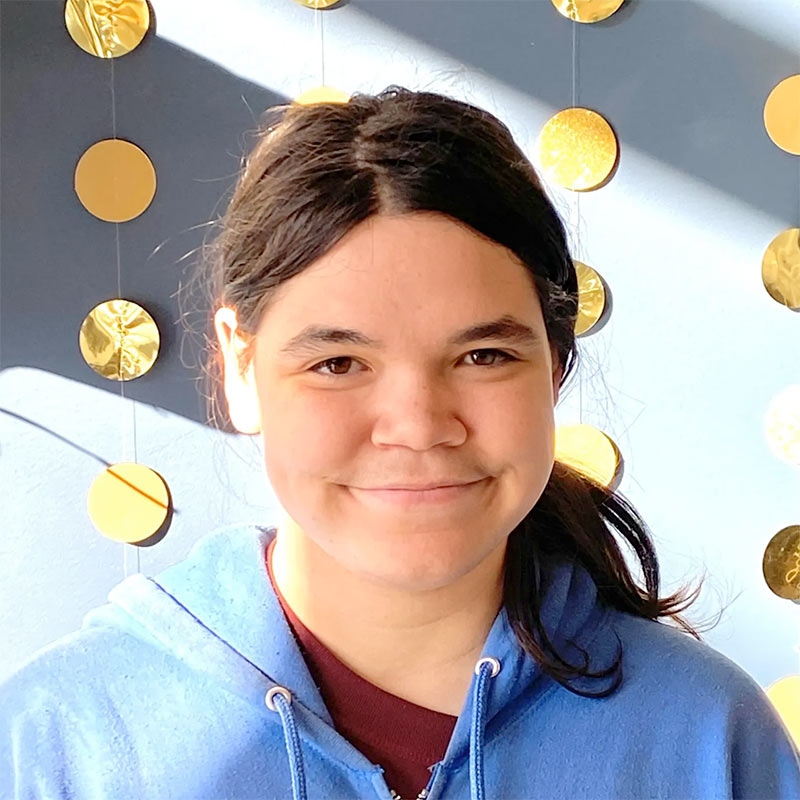 Angelina 1 CIP Bloomington Alumni Student Angelina looking happy and smiling